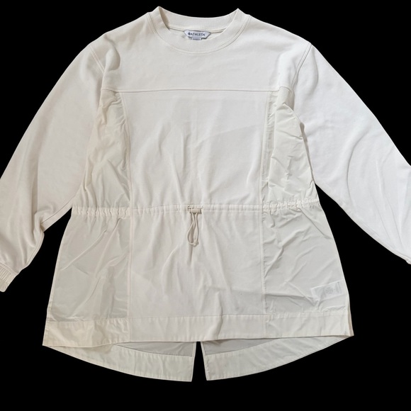 Athleta Cream Triumph Hybrid Crewneck - Picture 4 of 11